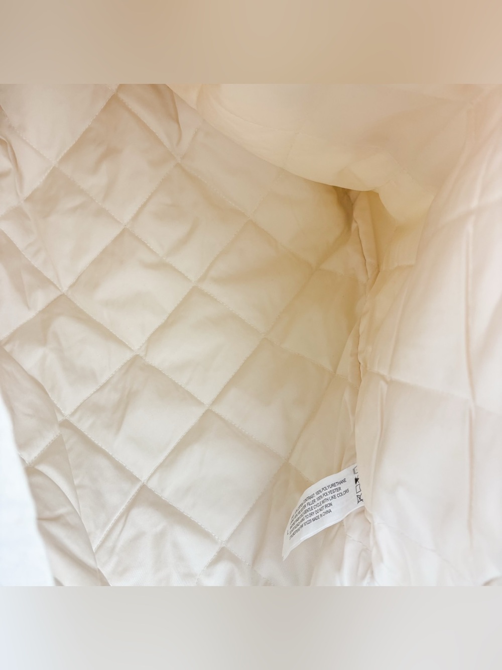 Chore Jacket Barn Coat 100% Cotton Canvas Leather Collar Quilted Outdoor White - Picture 5 of 7